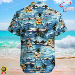 Short 360 100 Pacific Coastal Airlines Hawaiian Shirt 3