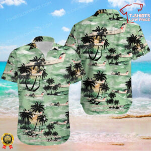 De Havilland Canada Dash 8-311 Regional 1 Airlines Hawaiian Shirt De Havilland Canada Dash 8-311 Regional 1 Airlines Hawaiian Shirt