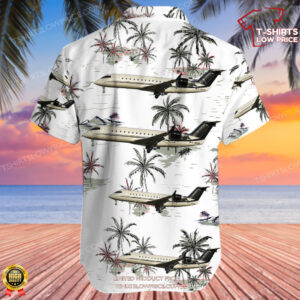 Bombardier CRJ 200ER Regional 1 Airlines Hawaiian Shirt 3