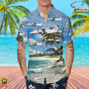 De Havilland Canada Dash 8 102 Regional 1 Airlines Hawaiian Shirt 4