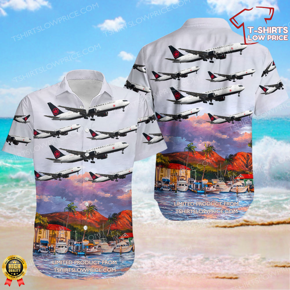 Boeing 767-38E(ER)(BDSF) Air Canada Cargo Hawaiian Shirt Boeing 767 38EERBDSF Air Canada Cargo Hawaiian Shirt 1