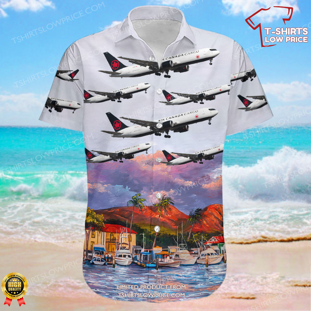 Boeing 767 38EERBDSF Air Canada Cargo Hawaiian Shirt 2 Boeing 767 38EERBDSF Air Canada Cargo Hawaiian Shirt 2