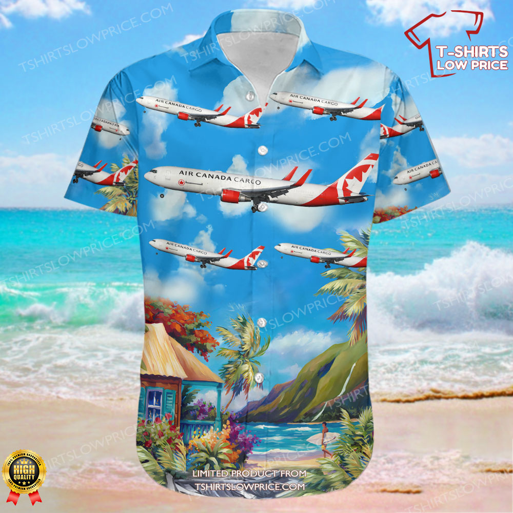 Boeing 767 332ERBDSF Air Canada Cargo Hawaiian Shirt 2 Boeing 767 332ERBDSF Air Canada Cargo Hawaiian Shirt 2