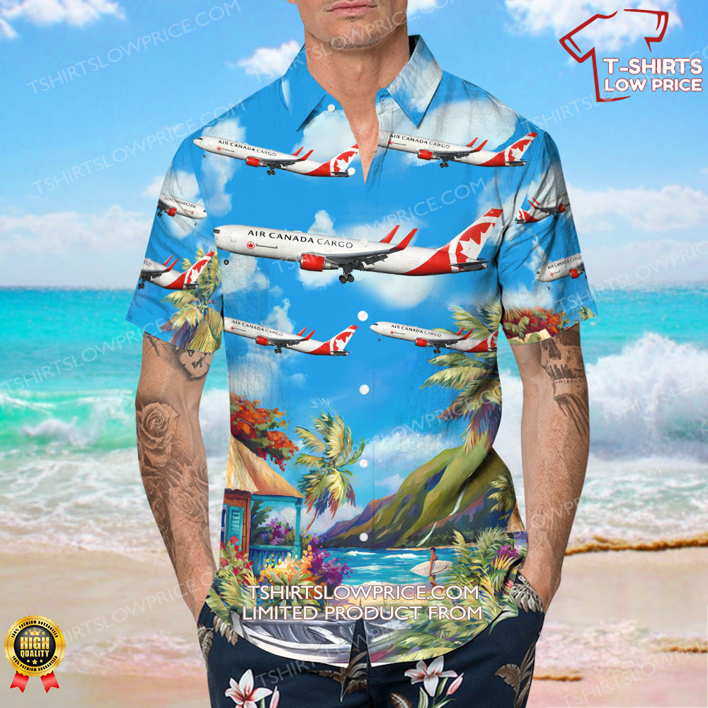 Boeing 767 332ERBDSF Air Canada Cargo Hawaiian Shirt 4 Boeing 767 332ERBDSF Air Canada Cargo Hawaiian Shirt 4