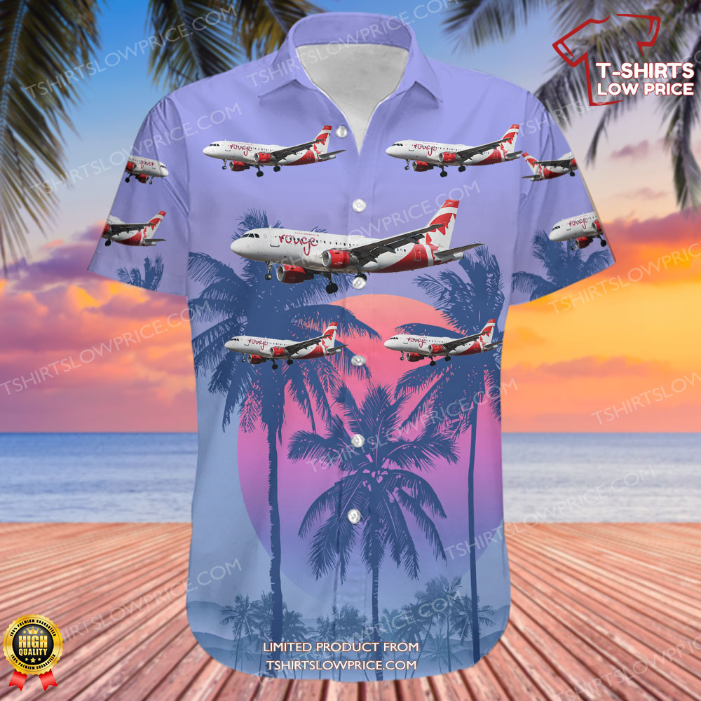 Airbus A319 114 Air Canada Rouge Air Canada Hawaiian Shirt 2 Airbus A319 114 Air Canada Rouge Air Canada Hawaiian Shirt 2