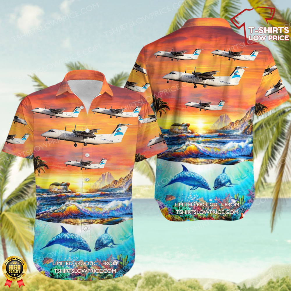 De Havilland Canada Dash 8-311 Summit Air Hawaiian Shirt De Havilland Canada Dash 8 311 Summit Air Hawaiian Shirt 1