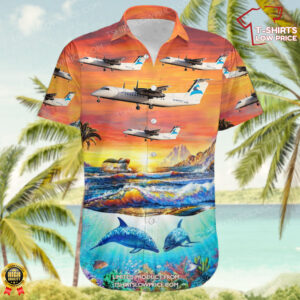 De Havilland Canada Dash 8-311 Summit Air Hawaiian Shirt