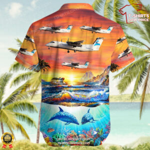 De Havilland Canada Dash 8 311 Summit Air Hawaiian Shirt 3