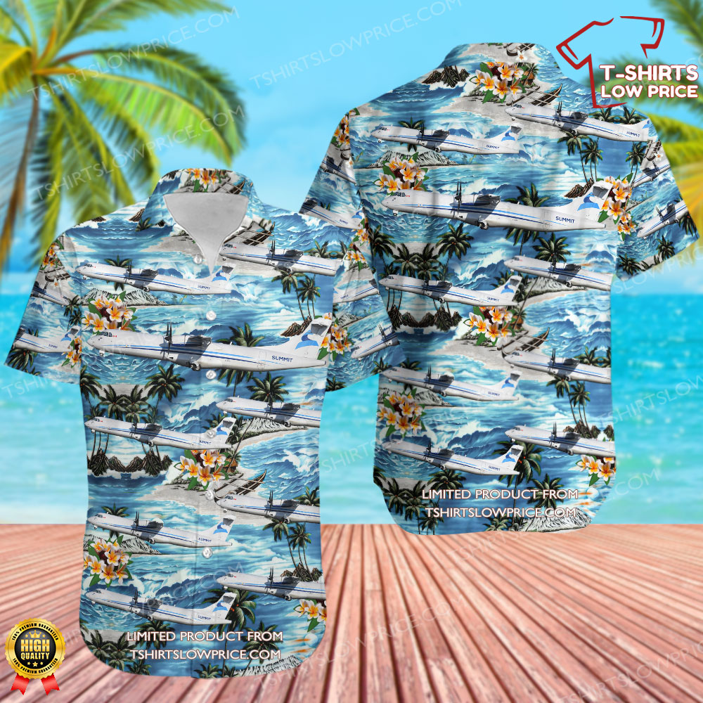 ATR 72-202(F) Summit Air Hawaiian Shirt ATR 72 202F Summit Air Hawaiian Shirt 1