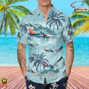 Boeing 737 8K5 Sunwing Airlines Hawaiian Shirt 4