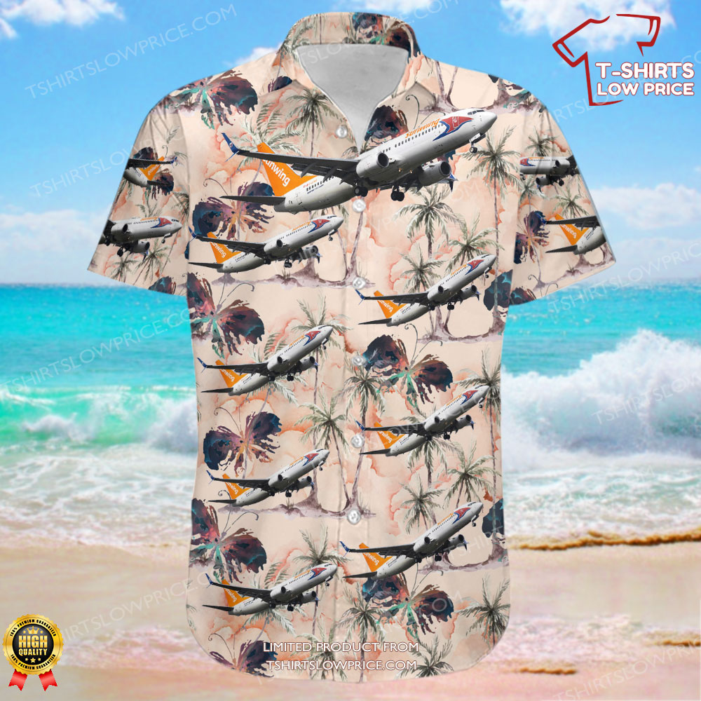 Boeing 737 86N Sunwing Airlines Hawaiian Shirt 2 Boeing 737 86N Sunwing Airlines Hawaiian Shirt 2
