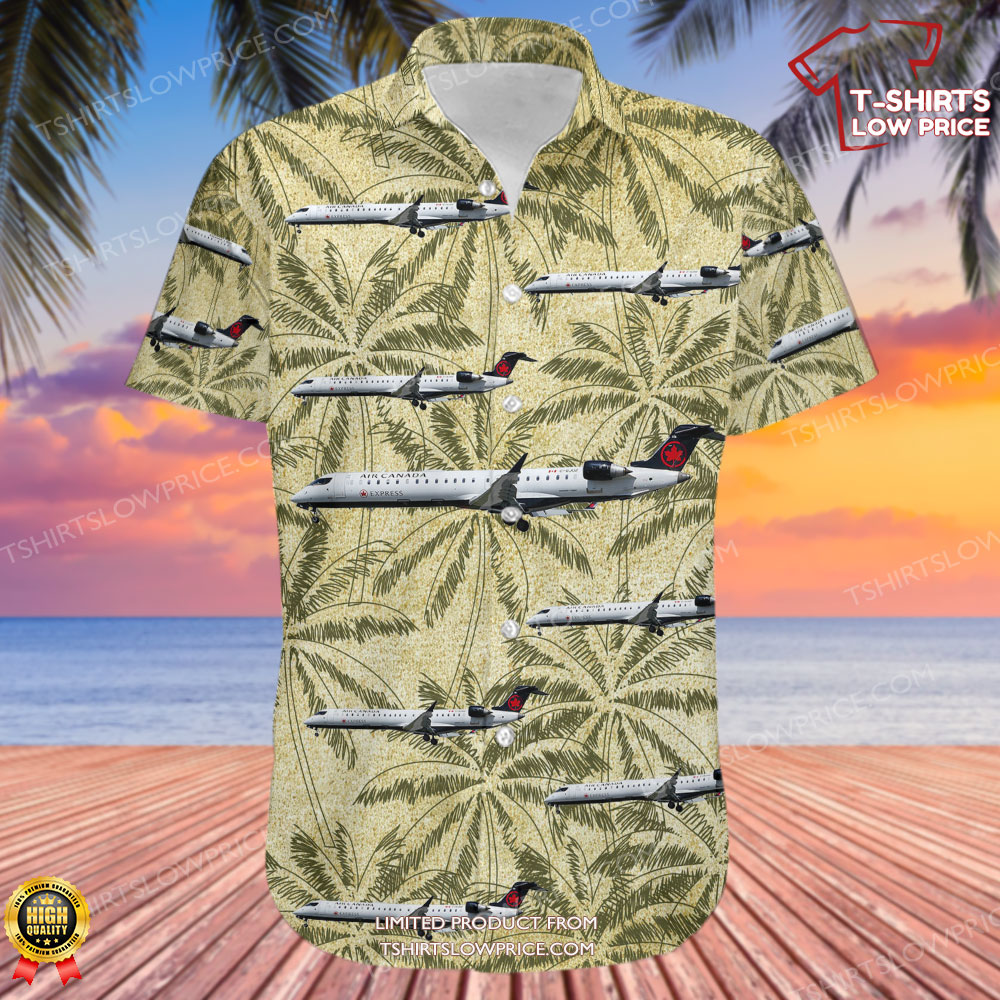 Bombardier CRJ 900LR Air Canada Express Jazz Aviation Hawaiian Shirt 2 Bombardier CRJ 900LR Air Canada Express Jazz Aviation Hawaiian Shirt 2