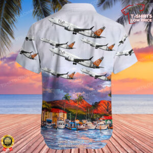 Boeing 737 8 MAX Fiji Airways Hawaiian Shirt 3