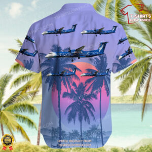 Bombardier Dash 8 Q402 ZeroAvia Hawaiian Shirt 3