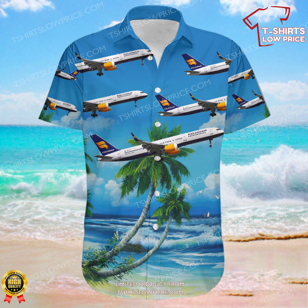 Boeing 757 208 Icelandair Hawaiian Shirt 2 Boeing 757 208 Icelandair Hawaiian Shirt 2