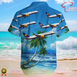 Boeing 757 208 Icelandair Hawaiian Shirt 3