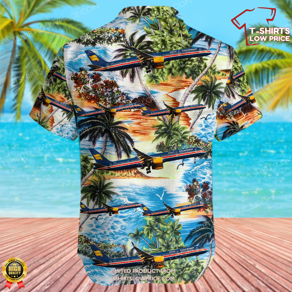 Boeing 757 3E7 Icelandair Hawaiian Shirt 3 Boeing 757 3E7 Icelandair Hawaiian Shirt 3