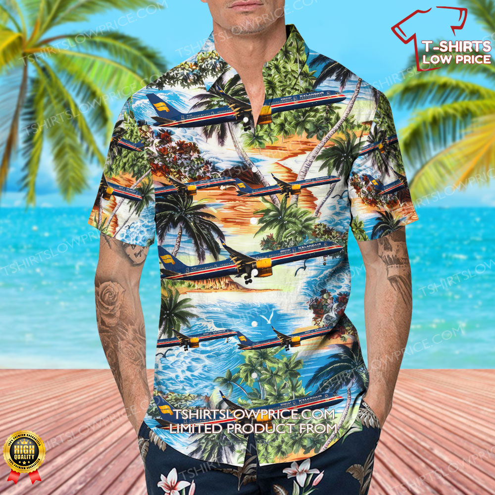 Boeing 757 3E7 Icelandair Hawaiian Shirt 4 Boeing 757 3E7 Icelandair Hawaiian Shirt 4