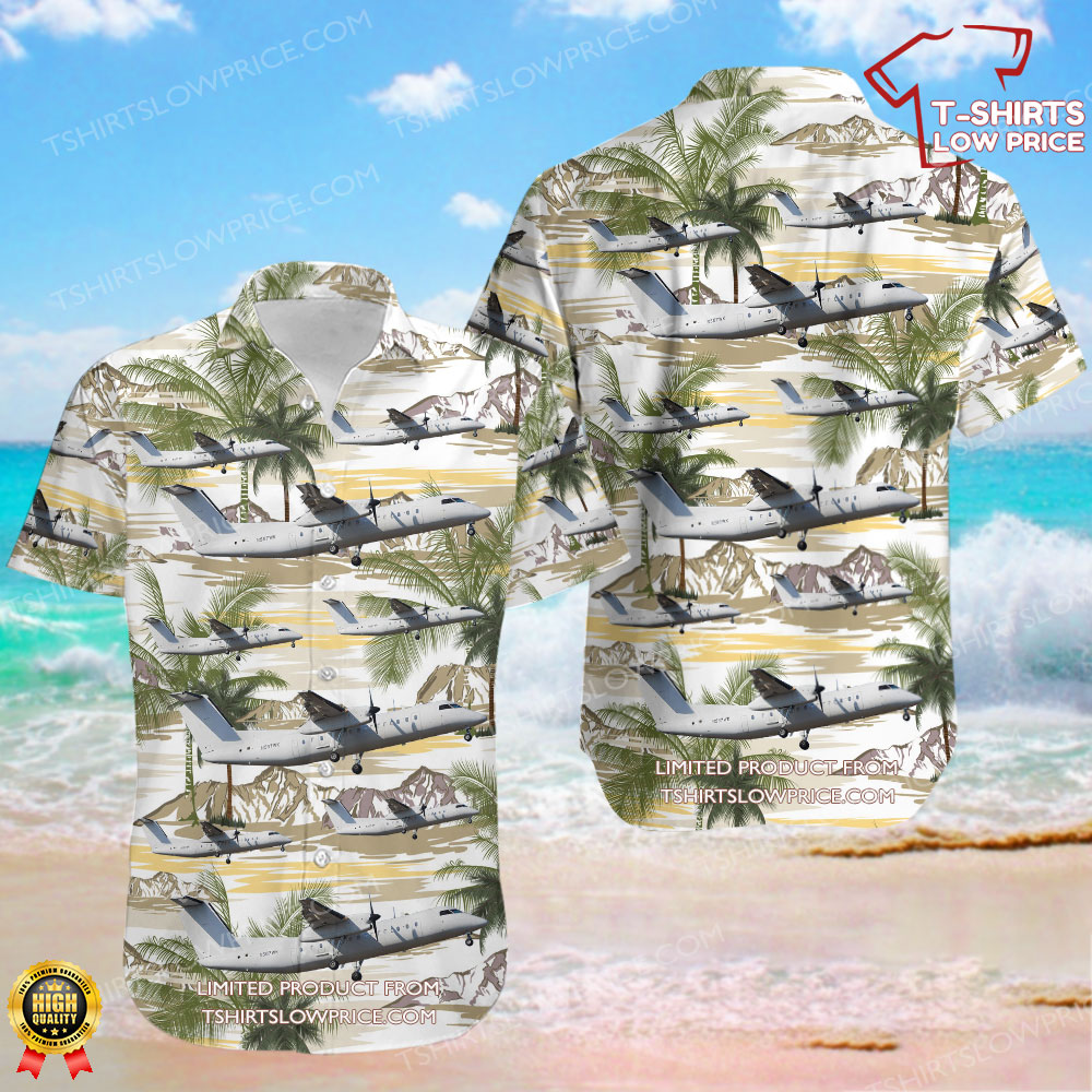 De Havilland Canada Dash 8-315 United States US Department of State Hawaiian Shirt De Havilland Canada Dash 8 315 United States US Department of State Hawaiian Shirt 1
