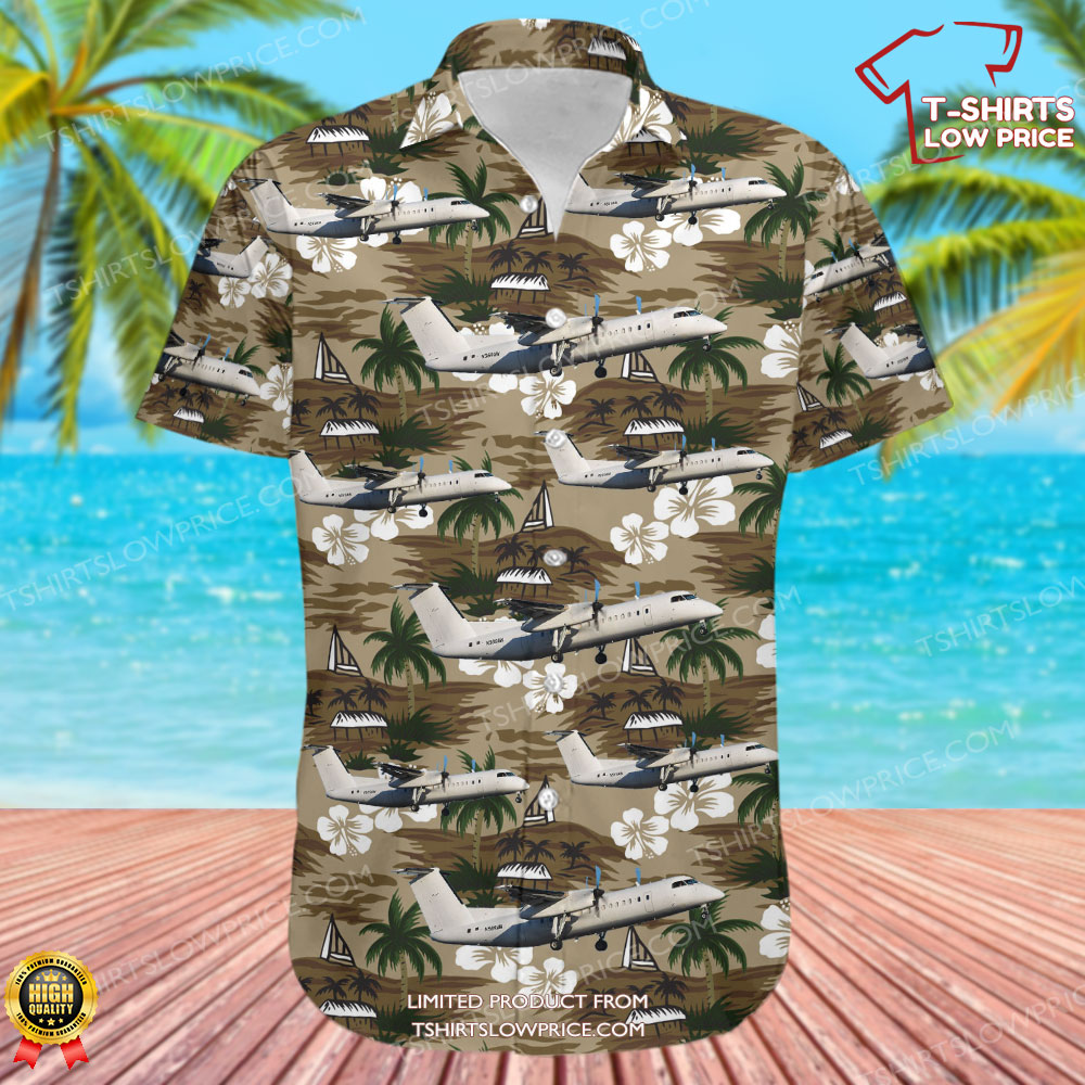 De Havilland Canada Dash 8 Q315 United States US Department of State Hawaiian Shirt 2 De Havilland Canada Dash 8 Q315 United States US Department of State Hawaiian Shirt 2