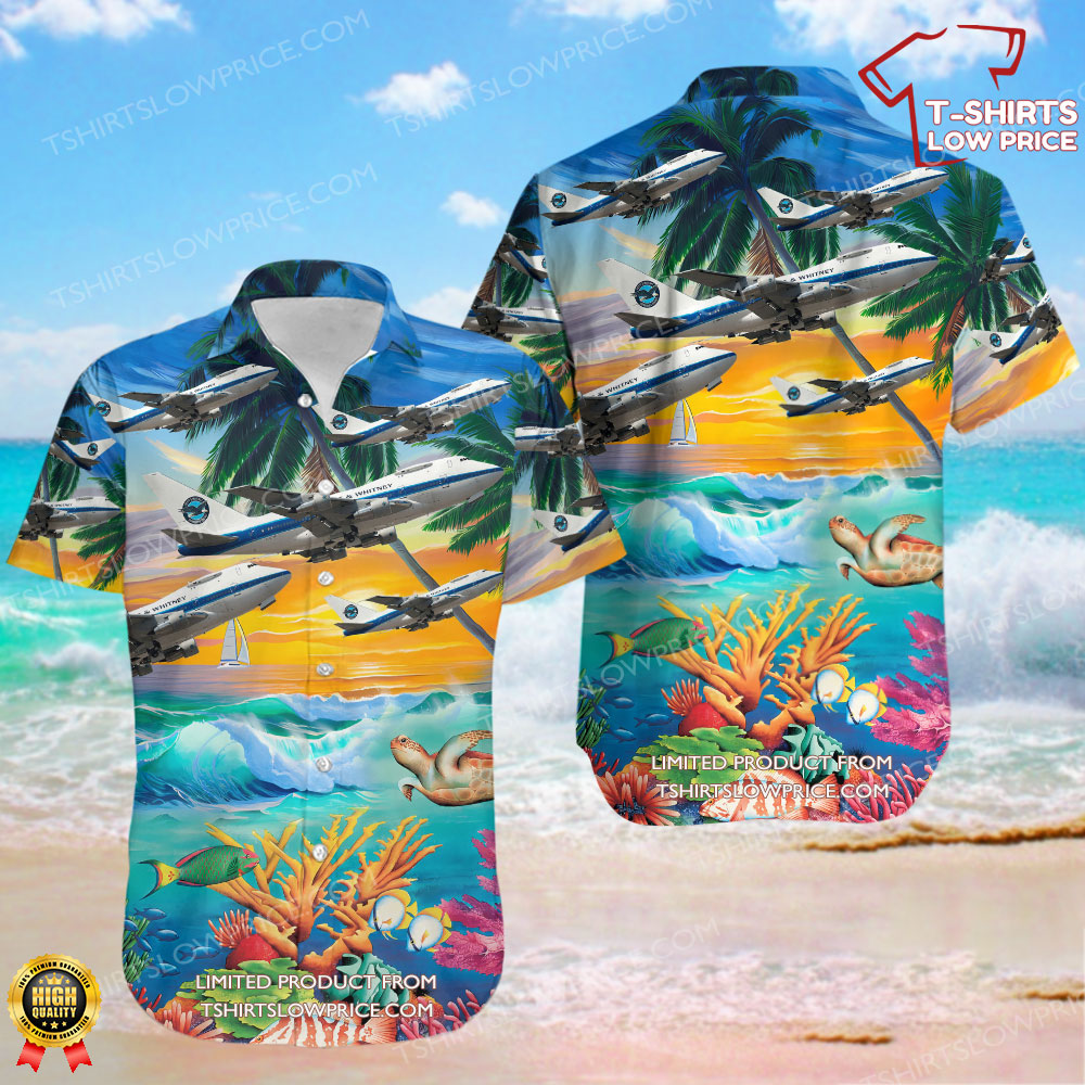 Boeing 747SP-B5 Pratt & Whitney Canada Hawaiian Shirt Boeing 747SP B5 Pratt Whitney Canada Hawaiian Shirt 1