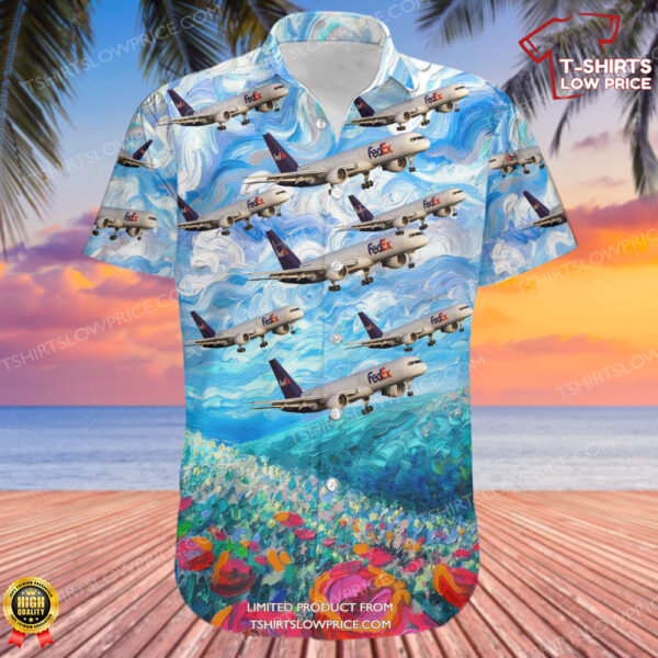 Boeing 757-222(SF) FedEx Hawaiian Shirt