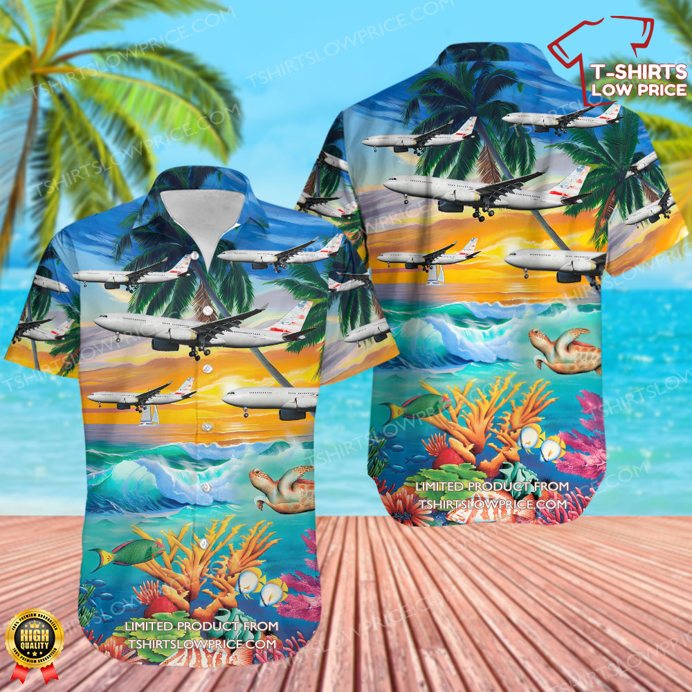Airbus A330-243 Untitled Hawaiian Shirt 0 51