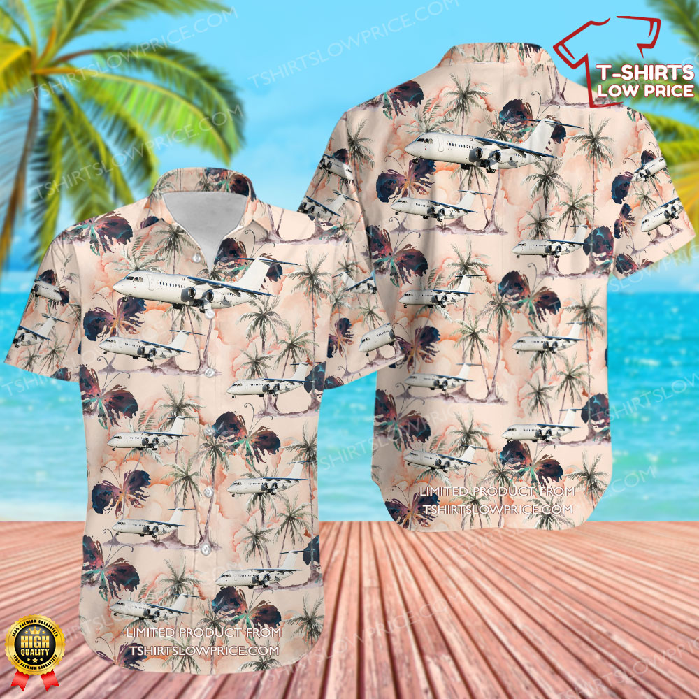 British Aerospace Avro RJ100 Untitled Hawaiian Shirt 0 52