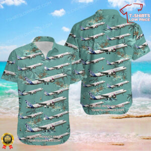 Airbus A321-251NX Airbus Industrie Hawaiian Shirt Airbus A321-251NX Airbus Industrie Hawaiian Shirt