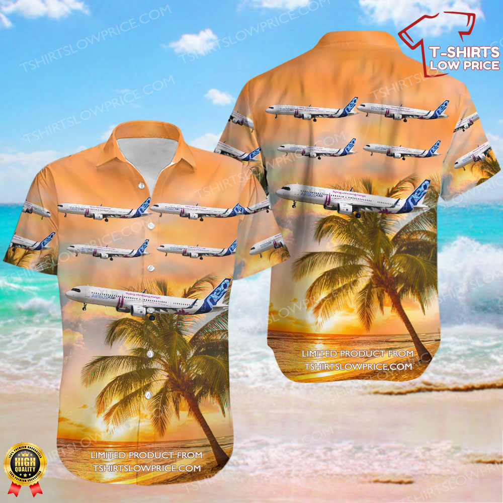 Airbus A321-271NY Airbus Industrie Hawaiian Shirt 0 56