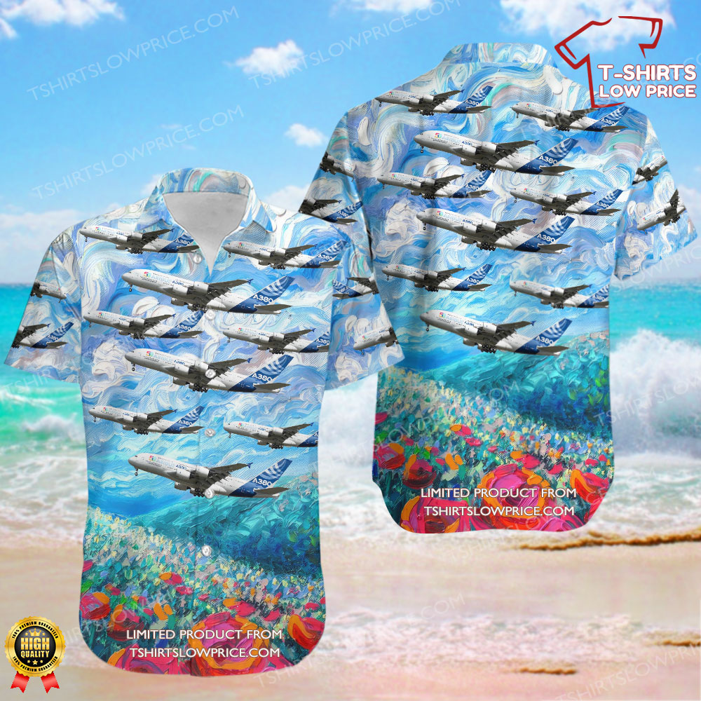 Airbus A380-841 Airbus Industrie Hawaiian Shirt 0 60