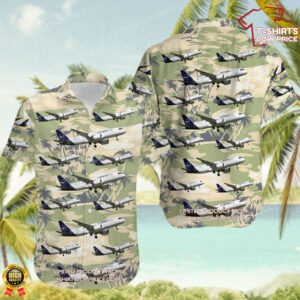 Airbus A320-271N Lufthansa City Airlines Hawaiian Shirt Airbus A320-271N Lufthansa City Airlines Hawaiian Shirt
