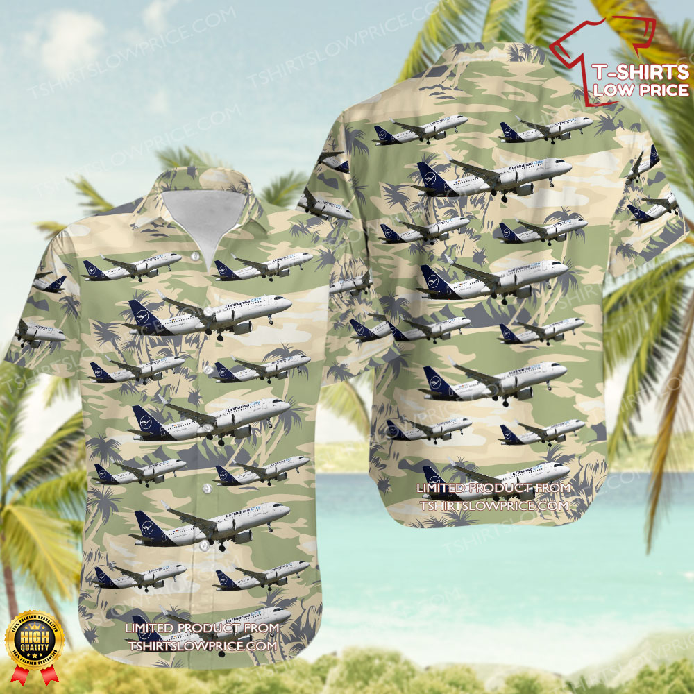 Airbus A320-271N Lufthansa City Airlines Hawaiian Shirt 0 64