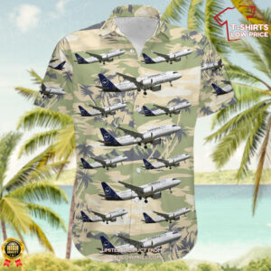 Airbus A320-271N Lufthansa City Airlines Hawaiian Shirt