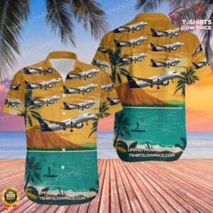Airbus A320-251N Lufthansa City Airlines Hawaiian Shirt Airbus A320-251N Lufthansa City Airlines Hawaiian Shirt