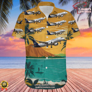 Airbus A320-251N Lufthansa City Airlines Hawaiian Shirt