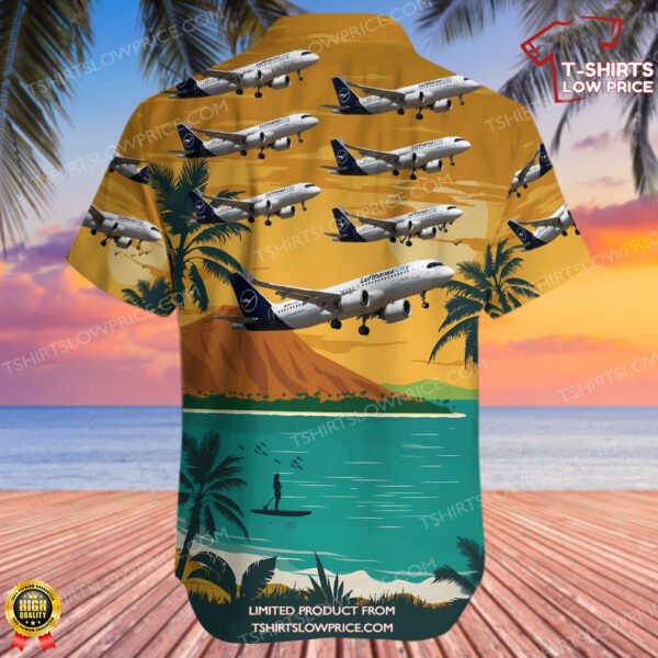 Airbus A320-251N Lufthansa City Airlines Hawaiian Shirt