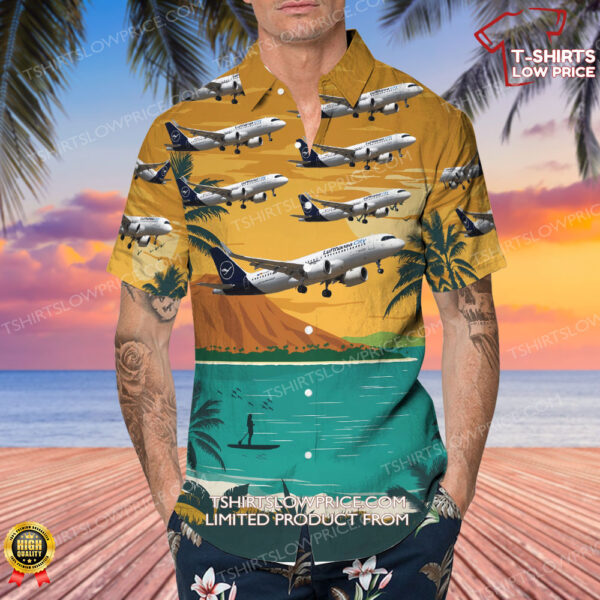 Airbus A320-251N Lufthansa City Airlines Hawaiian Shirt
