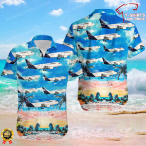 Airbus A319-112 Lufthansa City Airlines Hawaiian Shirt Airbus A319-112 Lufthansa City Airlines Hawaiian Shirt