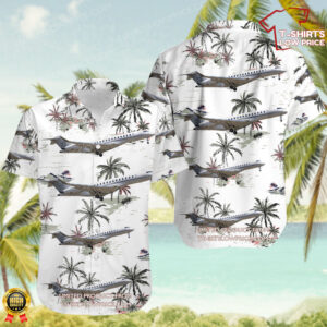 Bombardier BD-700-2A12 Global 7500 Glock Aviation Hawaiian Shirt Bombardier BD-700-2A12 Global 7500 Glock Aviation Hawaiian Shirt