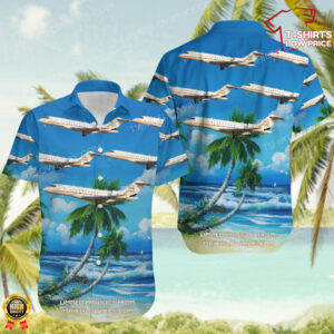 Bombardier BD-700-1A10 Global 6000 Glock Aviation Hawaiian Shirt Bombardier BD-700-1A10 Global 6000 Glock Aviation Hawaiian Shirt