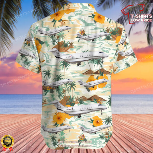 Bombardier BD-100-1A10 Challenger 350 Glock Aviation Hawaiian Shirt