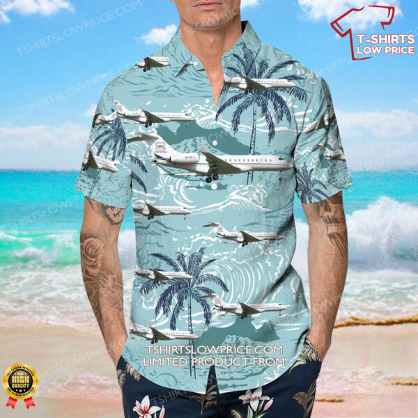 Bombardier BD-700-1A10 Global Express Glock Aviation Hawaiian Shirt
