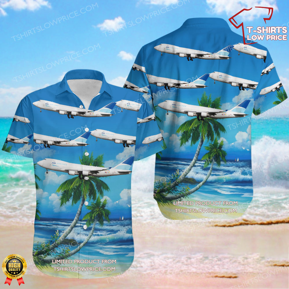 Boeing 747-4KZF(SCD) ASL Airlines Hawaiian Shirt 0 80
