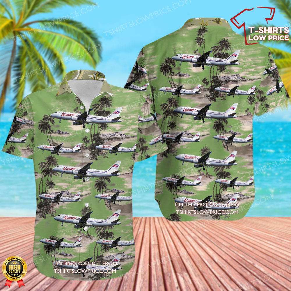 Airbus A320-212 Leisure International Airways Hawaiian Shirt 0 91
