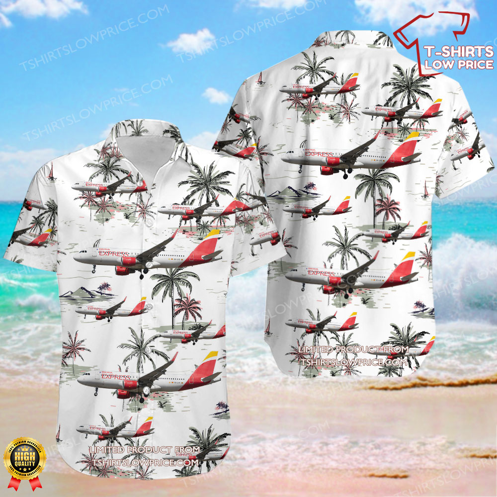 Airbus A320-216 Iberia Express Hawaiian Shirt 0 110