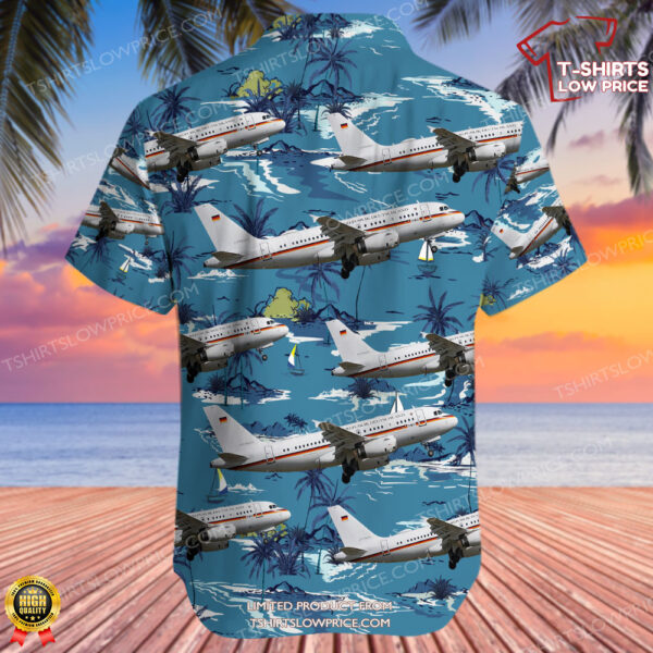 Airbus A319-133(CJ) Germany Air Force Hawaiian Shirt Airbus A319-133(CJ) Germany Air Force Hawaiian Shirt