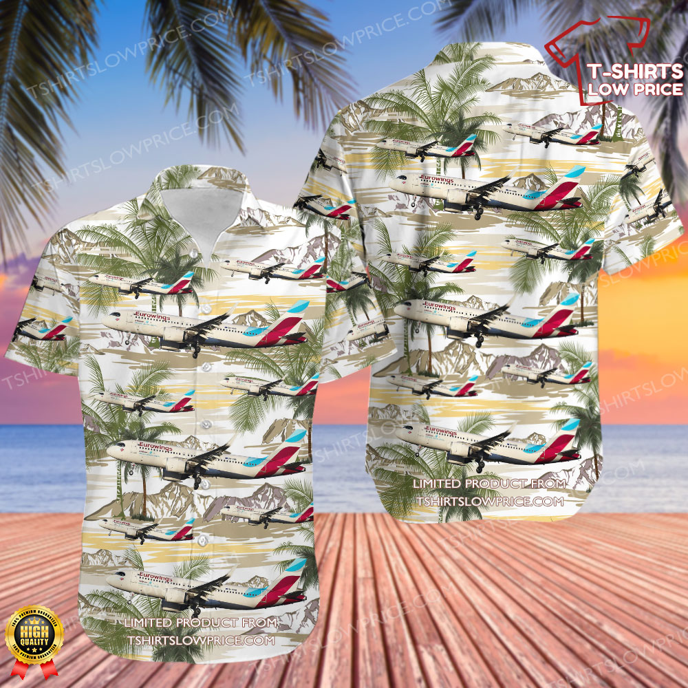 Airbus A320-251N Eurowings Europe Hawaiian Shirt 0 115