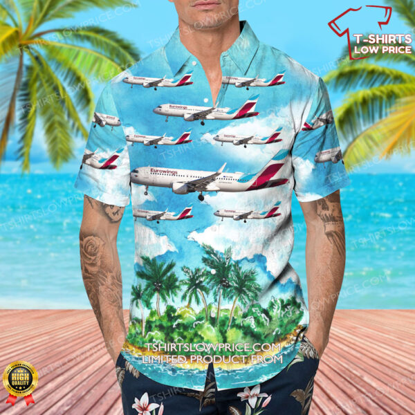 Airbus A320-214 Eurowings Europe Hawaiian Shirt