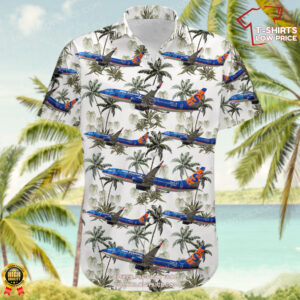 Boeing 737-8Q8 Sun Country Airlines Hawaiian Shirt